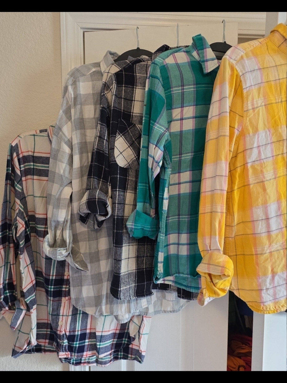 Old Navy / American Eagle / Shein Flannel Shirt Lot of 7 – Sizes Large & XL